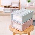 thumbnail image 4 of Cheers Boîte de Rangement Tiroir Empilable en Plastique Transparent pour la Maison, Conteneur Organisateur, 4 of 7