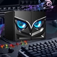 thumbnail image 2 of Computer Speakers 2.0 Stereo Rgb Led Light Usb Powered 3W Output 30Hz-15Khz Frequency 3.5Mm Aux Input For Pc Laptop Desktop Monitor V-128 Model Plastic 2.8X3.1X4.1 Inches, 2 of 6