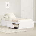 thumbnail image 1 of South Shore Step One Twin Mates Bed with 3 Drawers, in Pure White, 1 of 9