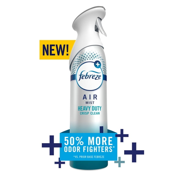 Assainisseur d’air en vaporisateur Febreze Air, éliminateur d’odeurs dans les pièces de la maison, HP Éclat de propreté, 1 unités