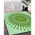 thumbnail image 3 of Ahgly Tapis d'Intérieur Lavable en Machine Carré Vert Clair, 4 Pieds Carré, 3 of 7