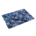 thumbnail image 4 of Tissu en Coton à Bronzage Imprimé Patchwork Matériel de Couture Bleu 1 Mètre, 4 of 8