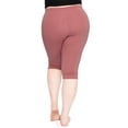 thumbnail image 3 of Stretch Is Comfort Women's Plus Size Knee Length Leggings| Adult X-Large - 7x, 3 of 5