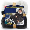 thumbnail image 2 of New Blanket Sweatshirt Lining Plush Comfy Fleece Oversized Hoodie Pocket Gray, 2 of 6