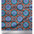 thumbnail image 1 of Soimoi Poly Georgette Fabric Floral Mandala Fabric Prints by Yard 52 Inch Wide, 1 of 3