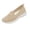 Khaki, variant on Tauxra Shoes for Women Slip On, Lightweight Knit Fabric Slip On Shoes with Wedge Heel, Breathable and Comfortable Casual Shoes for Daily Wear