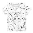 thumbnail image 3 of Chandails pour Enfants T-Shirt Graphique à Manches Courtes Col Rond Crop Top pour Filles et Garçons de 3 à 14 Ans T-Shirt Tee, Jolis Crop Tops, Crop Tops pour Enfants,, 3 of 4