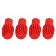 thumbnail image 4 of Embouts de Tambour en Silicone, 4 Pcs Protection Sans Bruit Embout Silencieux pour Instruments en Bois Noir, Orange, Gris, Rouge, 4 of 8