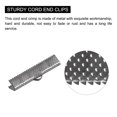 thumbnail image 4 of Unique Bargains 160Pack Ribbon Crimp Clamp Ends 30mm Cord End Clasp for DIY Craft Metallic Black, 4 of 7