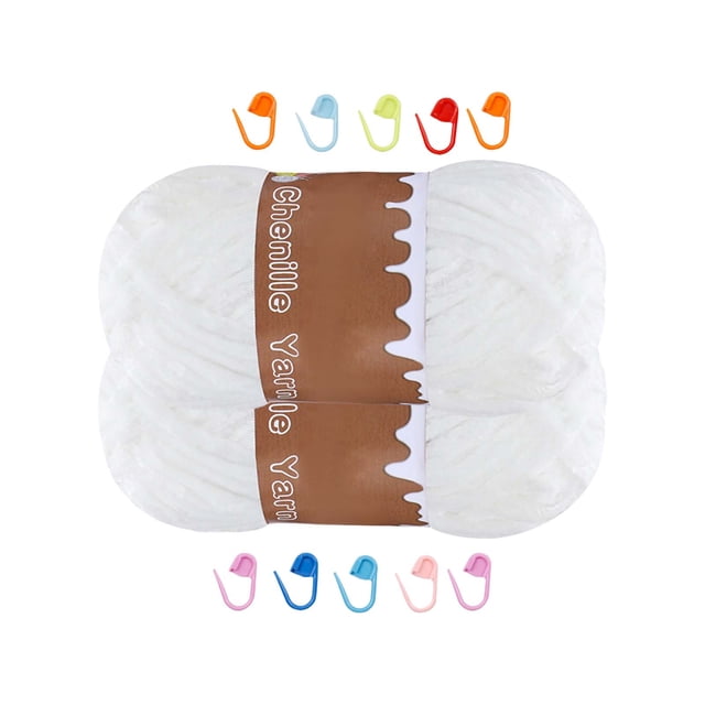 Nilvkv Fil au Crochet Tissé à la Main en Fil de Velours, Fil Doux et Agréable