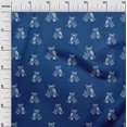 thumbnail image 2 of oneOone Polyester Lycra Fabric Branch & Owl Block Printed Fabric 1 Yard 56 Inch Wide, 2 of 4