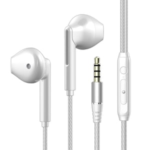 GJX Casques filaires, écouteurs filaires de haute qualité avec micro, casques confortables filés pour le jeu & Musique, 1.2m câble