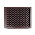 thumbnail image 3 of Cast Iron Floor Vent Register 12″ x 16″ – Heavy-Duty Tudor Mushroom Design, Handcrafted Rust-Free Air Vent Cover with Adjustable Damper – Powder Coated Repaintable for Floors & Walls, 3 of 8