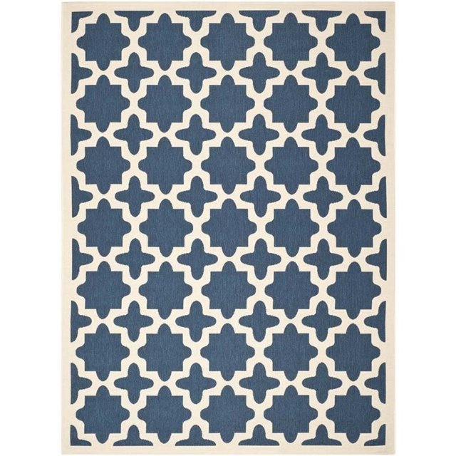 Safavieh Courtyard Navy Indoor Outdoor Rug - 8' x 11'