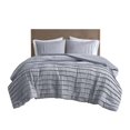 thumbnail image 1 of Beautyrest Maddox 3 Piece Striped Seersucker Oversized Comforter Set, 1 of 9