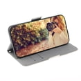 thumbnail image 5 of Case for iPhone 12 Pro Cover Magnetic 3D Pattern Wallet Flip Case With Strap - Orchid, 5 of 5