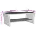 thumbnail image 4 of vidaXL Table Basse Gris 100x50x40 cm Rotin Synthétique, 4 of 4