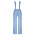 thumbnail image 4 of RXMEKW Romper with Zipper and Belt for Women, Sleeveless Racerback Jumpsuit with Pockets, Solid Color, 4 of 9