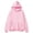 Pink, variant on CFLVAEK Oversized Hoodies for Men Zip Up Casual Hoodie Sweatshirt Loose Fitted Long Sleeve Fall Sweatshirt with Pockets Pink L