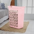thumbnail image 3 of Sterilite Rectangular Open Hamper, Pink, 3 of 5