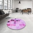 thumbnail image 4 of Ahgly Tapis Rectangulaire Lavable en Machine Intérieur Transitionnel Fleur Rose, 7 Pieds x 9 Pieds, 4 of 7