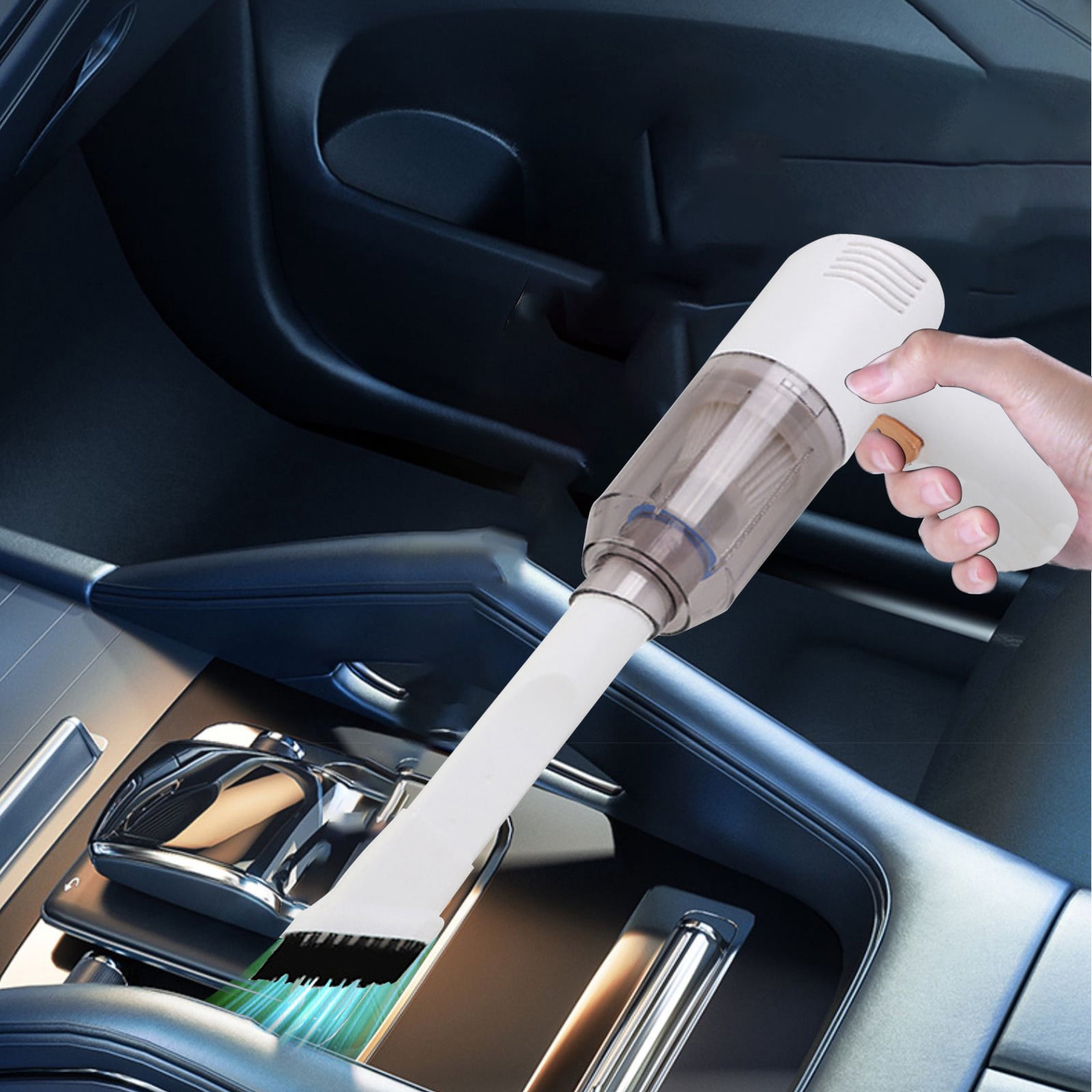 Kctiaxy Vacuum Cleaners Handheld Car Vacuum Cleaner, 120W Powerful Suction Small Car Vacuum Cleaner, Mini Dusts Buster with Usb Portable Vacuum Cleaner Kitchen Appliances