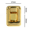 thumbnail image 2 of 4 Pcs Iron Antique Hasp Lock for Jewelry Box Suitcase Buckle Vintage Clip Buckle, 2 of 8