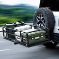 thumbnail image 2 of Yiwa Foldable 750 lbs Steel Hitch Basket, Heavy Duty Cargo Carrier for RV, SUV, Truck, 2-Inch Receiver Compatible, 2 of 9