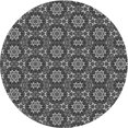 thumbnail image 1 of Ahgly Tapis Rond Lavable en Machine Intérieur Transitionnel Gris Foncé, 5 Pieds Rond, 1 of 7