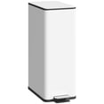 thumbnail image 1 of HOMCOM 5.3gal Garbage Bin, Kitchen Trash Can with Soft-close Lid, White, 1 of 10