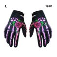 thumbnail image 1 of Becaristey Autumn Winter Gloves For Motorcycle Cycling Waterproof And Durable Shockproof Skeleton Riding Gloves pink L 1Set, 1 of 6