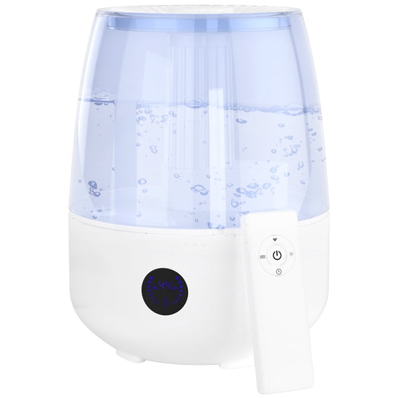 TOPTENG 6.8L Large Capacity Cool Mist Humidifier, Top Fill, Remote Control & Essential Oil Diffuser, for Large Room/Bedroom, Ultra Quiet, Ideal for Baby, Plants, Pets