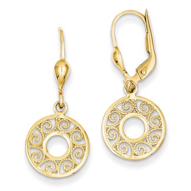 Boucles d'Oreilles Filigrane Levier 14K TH567