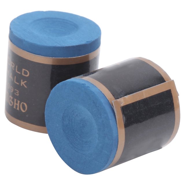 Pool Chalk, 2Pcs 0.94x0.91in No Slip Billiard Cue Tips Chalk Pool Table Stick Chalk Pool Cue Chalk Billiard Chalk Rounded Applicator Shape for Snooker and Pool Cue