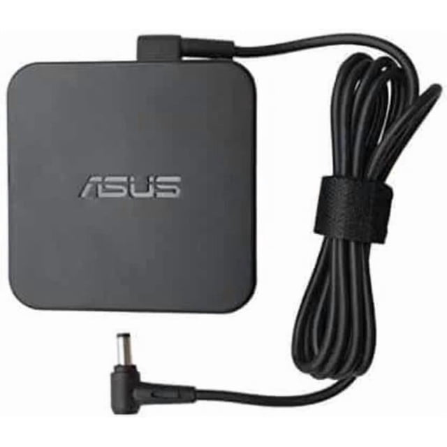 OEM ASUS 65W 19V 3.42A ADP-65DW B Charger designed for ZenBook UX305/UX330 series. Features a compact black design with the ASUS logo on the charger body. Includes a 4.0mm x 1.35mm DC plug and a long, durable cable with a Velcro strap for organization. Compatible with various ZenBook models, including UX32VD, UX301LA, and U38N. Input voltage range: 100-240V, 50/60Hz.