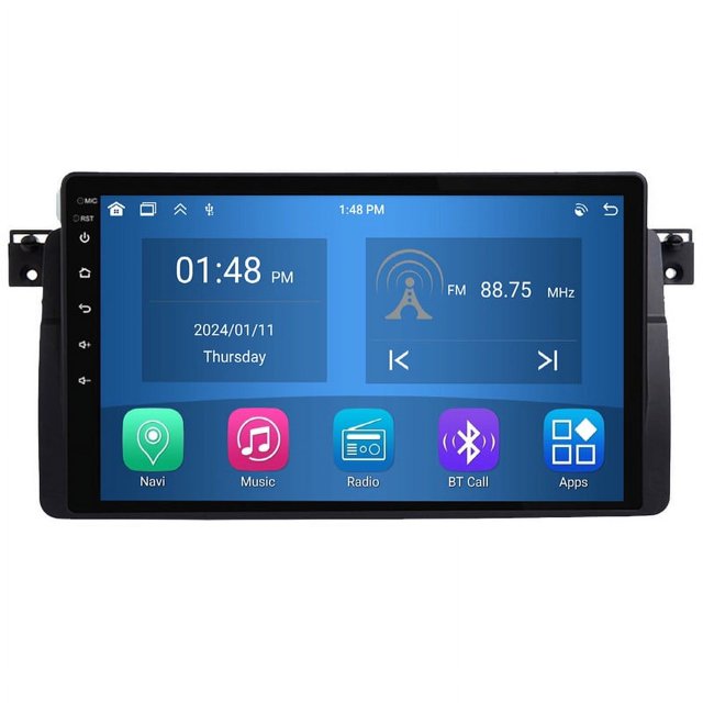RoverOne 4+64GB Car Stereo CarPlay GPS Navigation Bluetooth for BMW 3 Series E46 1998-2006 Android Touch Screen Player