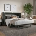 thumbnail image 2 of Santa Fe Queen Wood Murphy Bed Chest with Mattress & Built-in Charger in Gray, 2 of 19