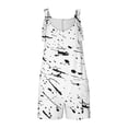 thumbnail image 4 of Penkiiy Women Rompers Summer Overalls Shorts Loose Fit Sleeveless Knot Strap Short Jumpsuits with Pockets L White, 4 of 6