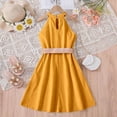 thumbnail image 4 of Kcodviy Robe T-Shirt Sans Manches Unie pour Tout-Petites Filles Longue Robe Princesse Robe de Danse Fête Robe pour Bébés Filles Robes Vêtements, 4 of 6