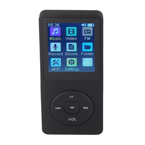 Lecteur MP4 Portable avec Qualité Sonore Sans Perte, Capacité de Mémoire 32G, Écran LCD 1,8 Po, Facile à Utiliser, Prend en Charge les Listes de Lecture pour les Étudiants, Entraînements Extérieurs
