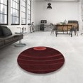 thumbnail image 4 of Ahgly Company Tapis d'Intérieur Lavable en Machine Carré Transitionnel Brun Chocolat, 7 Pieds Carré, 4 of 7