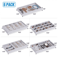 thumbnail image 2 of Jewelry Organizer Tray, 10 Pcs Stackable Velvet Jewelry Organizer for Drawer, Jewelry Storage Display Trays Showcase, 2 of 7