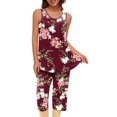 thumbnail image 2 of Baikeli Ladies Suits Clearance Two Piece Outfits for Women Plus Size Suits Striped Tops Drawstring Waist Pants Jogger Sets with Pockets Spring Womens Outfits, 2 of 7