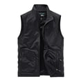 thumbnail image 1 of LOVZFMLL Jackets for Men's Work Clothes Jacket Solid Color Stand Collar Multiple Pockets Outdoor Sports Photography Coat, 1 of 2