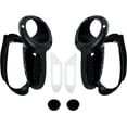 thumbnail image 1 of XINQIHANG Silicone Handle Grips Cover for Meta Quest 3, VR Touch Controller Grip Protective Case Skin Shell Anti-Slip Protector with Joystick Cap, Quick Change Battery Handle Cover (Black), 1 of 6