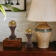 thumbnail image 2 of 1Pack Dark Brown Wood Pedestal Stand for Crystal Balls Round Shape Simple Style Indoor Use, 2 of 8