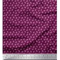 thumbnail image 1 of Soimoi Poly Georgette Fabric Anchor Hook Nautical Decor Fabric Printed Yard 52 Inch Wide, 1 of 3