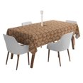 thumbnail image 1 of Vargottam Indoor/OutdoorTablecloth58x102 Inch RectangleTablecloth with Umbrella Hole and Zip- Waterproof PatioTableCloths- TableCovers for Backyard RectangularTable- Tawny Brown, 1 of 5