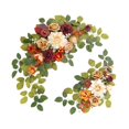 thumbnail image 4 of DOLITY 1 Paire de Couronnes de Fleurs pour Arche de Mariage, Rideaux en Fil, Guirlandes Florales Artificielles, 4 of 9