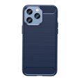 thumbnail image 1 of PANDACO Navy Brushed Metal Case & Screen Protector for iPhone 14 Pro, 1 of 4
